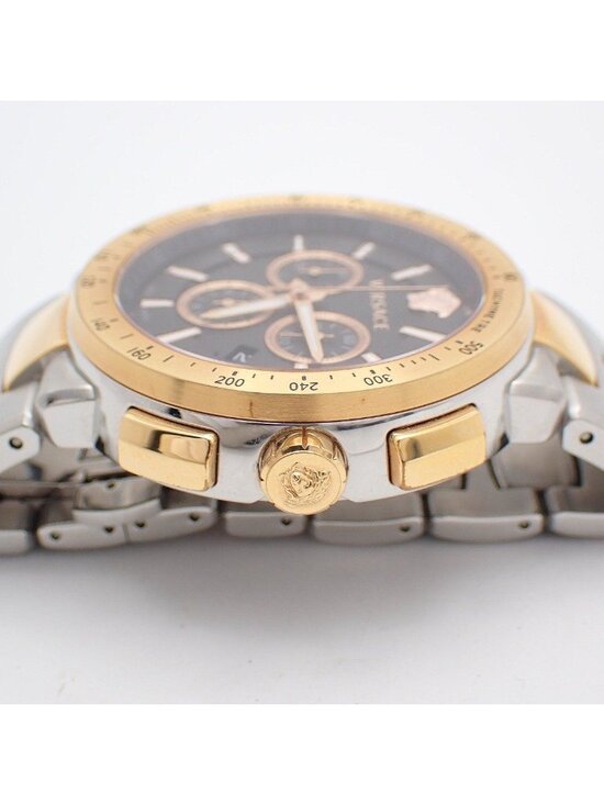 Versace Mystic Sports Chronograph Quartz Watch Duo Black Dial SS Vfg Pawn main image 7